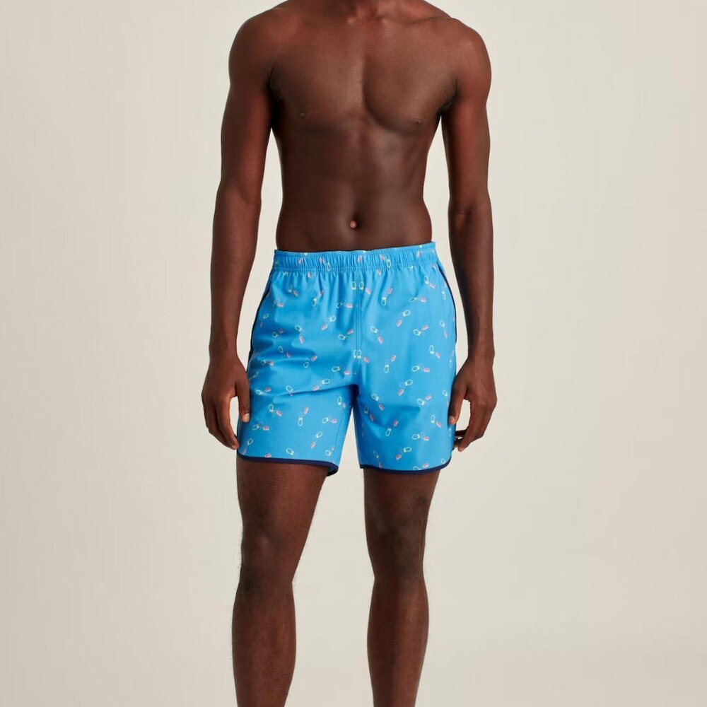 Bonobos Throwback Swim Trunks Shorts Mixed Tapes Printed Pocket XXL New